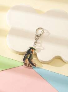 1 Pc Acrylic Strange Italian Silly Animal Shan Hai Jing TungTungTungTung Sahur/Tralalero Tralala/Lirili Larlla/Bombardiro Ctocodilo/Boneca Ambalam//Brr Brr Patapim Character Style Theme Keychain Pendant Backpack Ornament/Bag Accessories/School Bag Accessories/Purse Pendant/Friend's Gifts