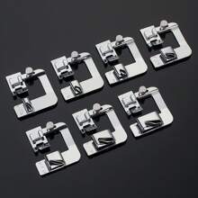 "Universal Sewing Machine Presser Foot Set - 10PCs Multi-Function Sewing Feet For Home & Industrial Machines (Including Zipper, Buttonhole & Quilting Feet) - Heavy Duty Metal Accessories"