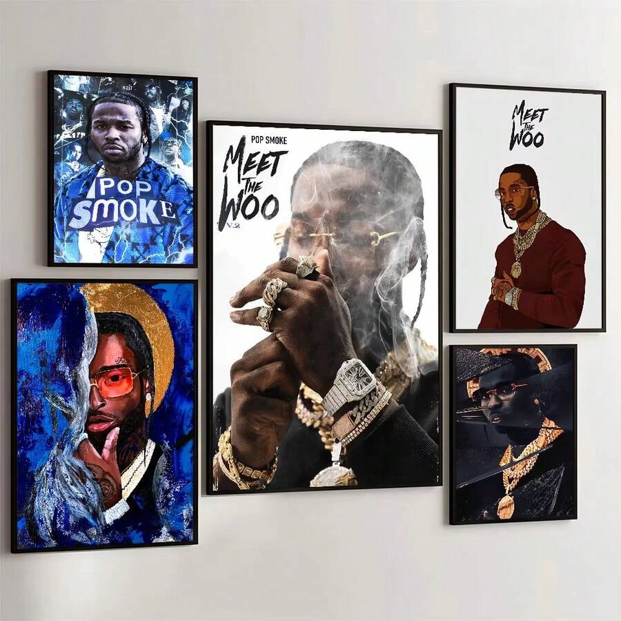 1 pieza Decoración popular Póster de fumar Película Vaca retro DIY Habitación Bar Café Arte estético Pintura de pared, Decoración de pared de arte, Sin marco