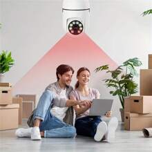 1PC 1080P High-Definition Indoor Surveillance Camera, 2.4G Wireless WIFI Network, USB-Powered Home Security Camera, 350° Panoramic Rotating Camera, APP Application Control, Indoor And Outdoor Night Motion Detection, Real-Time Human Tracking, Two-Way Voice, Sound And Light Alarms, Digital Zoom PTZ, Smart Home Functions, 4x Digital Zoom Display, Suitable For Home Security.