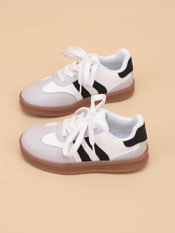 Zapatillas deportivas de suela blanda unisex para niños, zapatillas de deporte casuales, diseño transpirable primavera/otoño, zapatillas de moda para niños y niñas