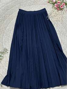 2 Piece Set: Vest, Suit And Pleated Skirt - Màu xanh hải quân - Xem 2