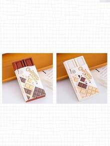 4件/2件可爱、有趣、创意的巧克力仿真大橡皮擦，专为学生设计，如皮革橡皮擦、铅笔橡皮擦、学生文具，碎片少，碎片大，清洁彻底。开学奖 - 彩色 - 查看 14