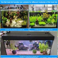 6pcs Acrylic Fish Tank Cover Handle, Aquarium Lid Knob With Adhesive, Replaceable Tank Cover Handles