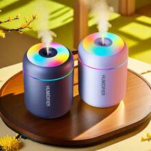 1 stuk etherische olie aromatherapie mist diffuser en luchtbevochtiger met kleurveranderend nachtlampje, koude mistfunctie en bevordering van de gezondheid van planten - verfris en reinig uw kamer met een rustgevende sfeer Valentijnsdag Valentijnsbenodigdheden Bruiloftsartikelen