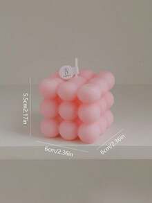 1pc Aromatherapy Bubble Cube Candle, Romantic Aromatherapy Candle, Birthday Candle Home Gift Atmosphere Ornaments, Magic Cube Aromatherapy Candle, Goddess Day Birthday Gift Photo Ornaments Atmosphere Ornaments Because The Product Is A Candle, There Will Be Some Color Difference And Bubbles, But It Will Not Affect The Use, Please Consider Carefully