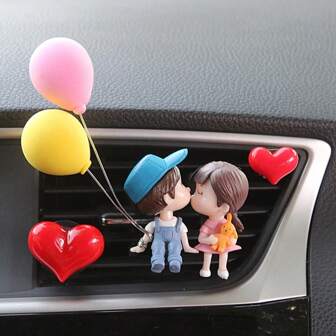 Decorazioni creative per le prese d'aria dell'auto per coppie, accessori decorativi per il condizionatore d'aria dell'auto, decorazioni per interni automobilistici