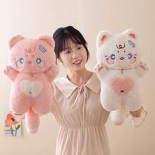 1PC Cute Cat Plush Doll, Girl's Home Cat Companion Doll Pillow, Birthday Gift - 彩色 - 查看 4