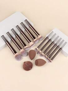 Professional 8pcs Makeup Brush Set, Includes Powder Brush, Blush Brush, Contour Brush, Eye Shadow Brush, Highlighter Brush - High-Quality Makeup Brushes Tool For Flawless Makeup Application