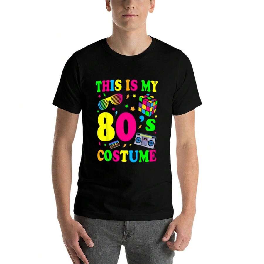 T-Shirt For Men Men's Graphic Teens Men Video Gaming Graphic T-Shirt Soft Fabric, Breathable, Comfortable Short Sleeve T-Shirts Perfect For Summer - 黑色 - 查看 1