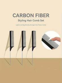 3pcs/1pc Black Pointed Tail Comb, A Steel Pin-Shaped Protruding Hair Dye Comb - Hair Salon Designed Hair Comb With Haircut Partitioning And Pointed Tail Design, Suitable For Normal Hair,Back To School,Travel Holiday Essentials,Hair Accessories For Women,Brush,Hair Brushes,Edge Brush,Brush Hair,Hair Comb,Comb Hair,Detangling Brush,Ball Brush,Mini Hair Brush,Hair Brush Set,Wooden Comb,Hair Brush, Brush, Comb, Slick Back Brush, Hairbrush, Edge Brush, Brush Hair, Hair Comb, Hair Brush Set, Comb Hair, Mini Hair Brush, Detangling Brush, Hair Brushes,Hair, Accessories, Hair Products, Hair Tools, Hair Stuff, Hair Care, Curly Hair Brush, Barber, Barber Accessories, Hairdressing Equipment,Travel Essentials,Travel Essential,Hairstyle,Hairdressing