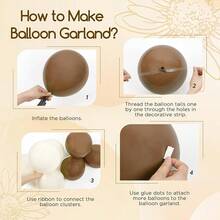 Cute Smile Face Honeybee Balloon Arch Garland Kit With Brown Mustard Yellow Sand White Thickening Latex Balloons For Summer Sunflower Bee Theme Gender Reveal Birthday Babyshower Party Decorations - Color Mixing - View 3