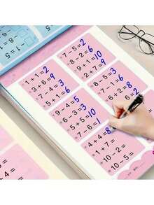 1 vở tập viết tay toán 80 trang cho trẻ em, bao gồm chữ Hán, Giáng sinh, Quà tặng Giáng sinh, Quà tặng năm mới (Một số phần hỗn hợp), Trường học, Học sinh, Văn phòng phẩm, Đồ dùng học tập, Phép cộng và trừ trong phạm vi 10/20/50/100, Không kèm bút, Quà tặng sinh nhật, Năm mới 2025, Đồ dùng học tập trở lại trường, Quà tặng trở lại trường, Giáng sinh - Nhiều màu - Xem 2