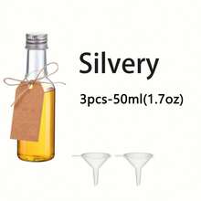 36/3pcs Plastic Liquor Bottles,Mini Empty Bottles,Multiple Colors And Sizes To Choose From, With Golden,Silvery And Black Screw Cap, Not Easy To Leak And Easy To Carry, Can Be Used For Weddings,Gatherings,Party,Birthday,Outdoor. ﻿