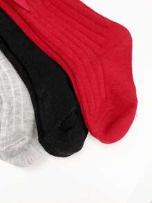 6 Pairs Baby Girls Lovely Multicolor High Tube Socks, Suitable For Girls Daily Wear - Multicolor - View 6