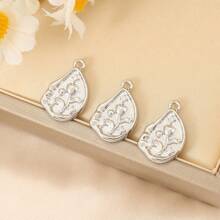 3 Pieces Of Handmade DIY Pendant Jewelry, Copper Inlaid With Zirconia, Plated With 18K Gold, Available In Various Styles Such As Flowers, Crosses, And Heart Pendants. Exquisite And Fashionable Accessories That Can Be Made Into Earrings, Necklaces, Bracelets, And Anklets. Also A Great Gift For Friends.