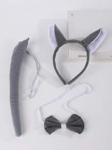 Faixa de Cabelo com Orelhas de Macaco Banana Fofa, Presilha de Cabelo em Formato de Macaco Cartoon, Lavagem Facial, Super Fofa e Engraçada, Acessório de Cabelo