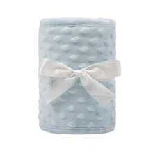 3pcs Baby Crib Bumper Pads, Plush Dotted Padded Crib Rail Cover, Anti-Bite, Anti-Collision Nursery Bedding Protector