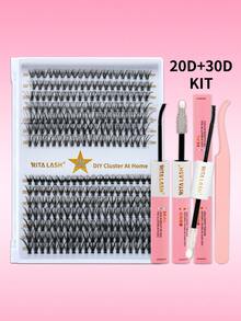 RITALASH 280 CHIẾC/168 CHIẾC Lông mi cong D 21 kiểu tự làm Bộ mi giả dài nhiều độ dài Bộ mi giả mềm mại và thoải mái kèm nhíp gắn mi tại nhà cho cuộc sống hàng ngày, hẹn hò và tiệc tùng - màu đen - Xem 21