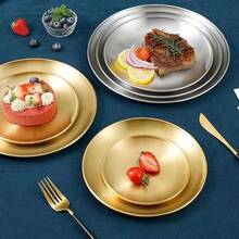 Stainless Steel Plates Set Of 2 Metal Dishes Dinner Tray 5.5 Inch For Snack,Nut, Candy,Camping Plate, Shatterproof Dishwasher Safe - 5.5 Inch - View 7