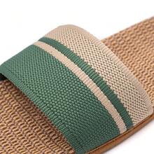 亚麻拖鞋女士室内透气轻便防滑新款家居拖鞋