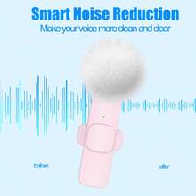 Professional Wireless Lavalier Microphone, Suitable For Interviews, Podcasts, Live Streaming And Stage Performances - ZSK-k9 Pink - View 9