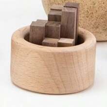 Ensemble diffuseur d'aromathérapie en bois de hêtre naturel - Diffuseurs à roseaux d'huiles essentielles rondes pour la voiture, la maison, le bureau et la chambre | Diffuseur d'huile parfumée en bois portable (1 pièce) Saison de remise des diplômes et de la rentrée scolaire