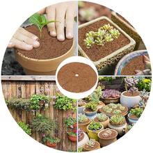 2pcs Coco Coir Mulch Ring Tree Protector Mats, Natural Coir Control Plant Covers With Pre-Cut Slit For Garden Landscaping
