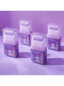 Sanrio Sanrio Children Stationery Erasers, Kuromi Print Roller Erasers, Student Replacement Erasers, Cute Creative Erasers, School Supplies,Back To School