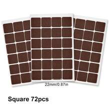 72/144-Piece Furniture Felt Pad Set /Chair Leg Floor Protectors- Non-Slip Chair Leg Pads To Protect Hardwood Floors, Metal Finish Furniture And Floor Protector Pads - Neutral Beige And Brown Multiple Sizes