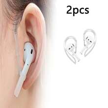 4 à 6 pièces Ensemble anti-dérapant pour crochets d'oreille ajustables en silicone, design ergonomique avec ailettes. Accessoires pour écouteurs de sport