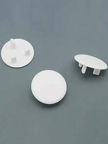 10pcs White And Black Plastic Outlet Covers - Household Appliance Accessories, Child Safety Protectors - Multicolor - View 6