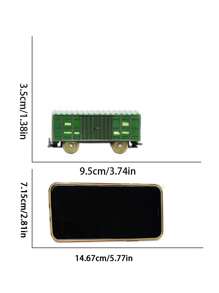 1 Set realistisch elektrische klassische Zugstrecke Bausatz Modelleisenbahnspielzeug Set, zufällige bunte Zubehörteile