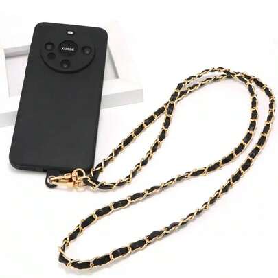 Dây đeo xích da bán chạy, Phụ kiện túi xách mùa hè Dây đeo vai tự làm, Dây đeo điện thoại (Không có miếng đệm màu, Có miếng đệm trong suốt)