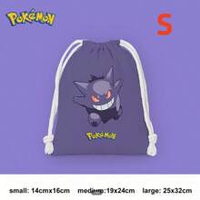pokemon Pokemon Drawstring Pouch Featuring Pikachu And - Cute Storage Bag For Party Favors, Travel And Daily Use, Perfect For Fans