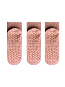 3 pares de calcetines de yoga sin deslizamiento para mujer en negro, blanco y rosa, apropiados para pilates, ballet, yoga, gimnasio y deportes - Multicolor - Ver 16