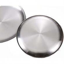 Stainless Steel Plates Set Of 2 Metal Dishes Dinner Tray 5.5 Inch For Snack,Nut, Candy,Camping Plate, Shatterproof Dishwasher Safe - 9 Inch - View 9