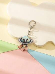 1 Pc Acrylic Strange Italian Silly Animal Shan Hai Jing TungTungTungTung Sahur/Tralalero Tralala/Lirili Larlla/Bombardiro Ctocodilo/Boneca Ambalam//Brr Brr Patapim Character Style Theme Keychain Pendant Backpack Ornament/Bag Accessories/School Bag Accessories/Purse Pendant/Friend's Gifts