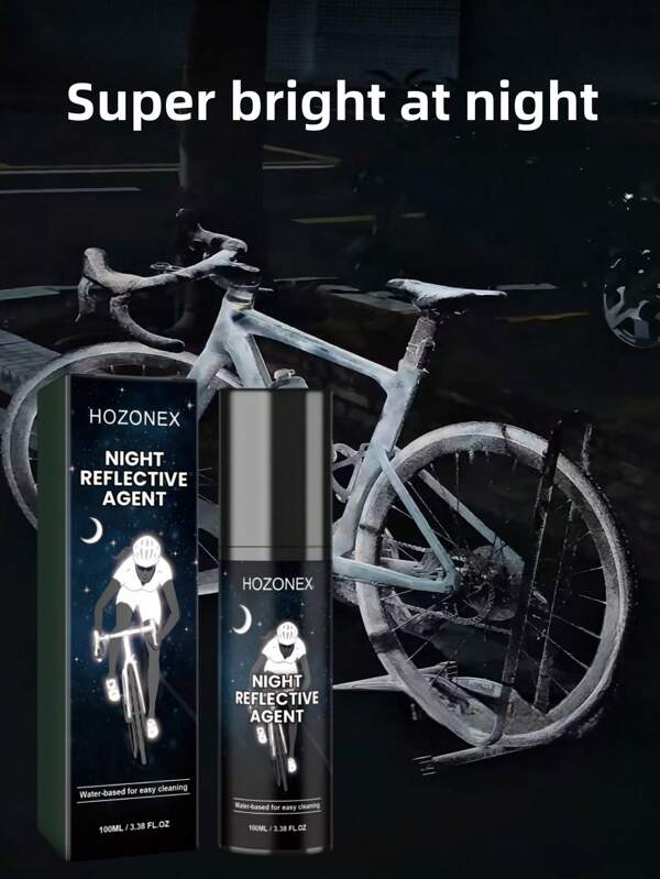 HOZONEX Reflektierende Nachtspray, fluoreszierendes Warngray für die Nacht für Fahrräder, Kleidung, Haustiere, Outdoor-Ausrüstung & Sicherheit, ein bei Grenzüberschreitungen gefragter Artikel für Nachtspaziergang/Laufen