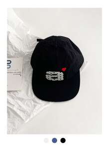 1 Stück Softtop-Baseballkappe mit flachem Schirm und stilvoller bestickter Buchstaben-Baseballkappe, Street-Hip-Hop-Snapback-Mütze kleiner Marken für Männer und Frauen, lässiger All-Match-Sonnenhut in Retro-Kontrastfarbe für Frühling und Sommer