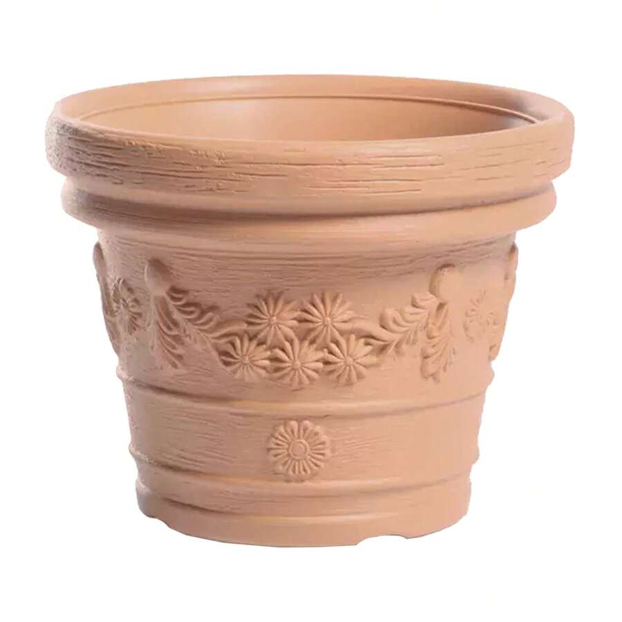 Prosperplast Maceta DECORA 15L., dimensiones (mm) 350x350x280, color Ladrillo. Envío gratias en 24/72h
