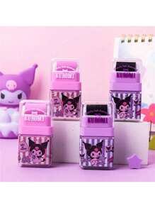 Sanrio Sanrio Children Stationery Erasers, Kuromi Print Roller Erasers, Student Replacement Erasers, Cute Creative Erasers, School Supplies,Back To School
