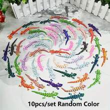 5/10/20件/套 3D打印迷你壁虎，多色逼真动物蜥蜴一体式可动关节小配件逼真模型 - 彩色 - 查看 11