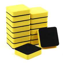 毛毡毛绒5*5小方格带磁性黑板擦EVA毛绒白板擦磁性儿童板擦 - 彩色 - 查看 3