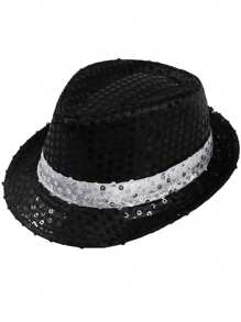 D EXCEED 1/2/3/6/9PCS Fashionable Sequin Fedora Party Hat, Unisex Sparkling Accessory For Costumes, Parties, Events & Everyday Style