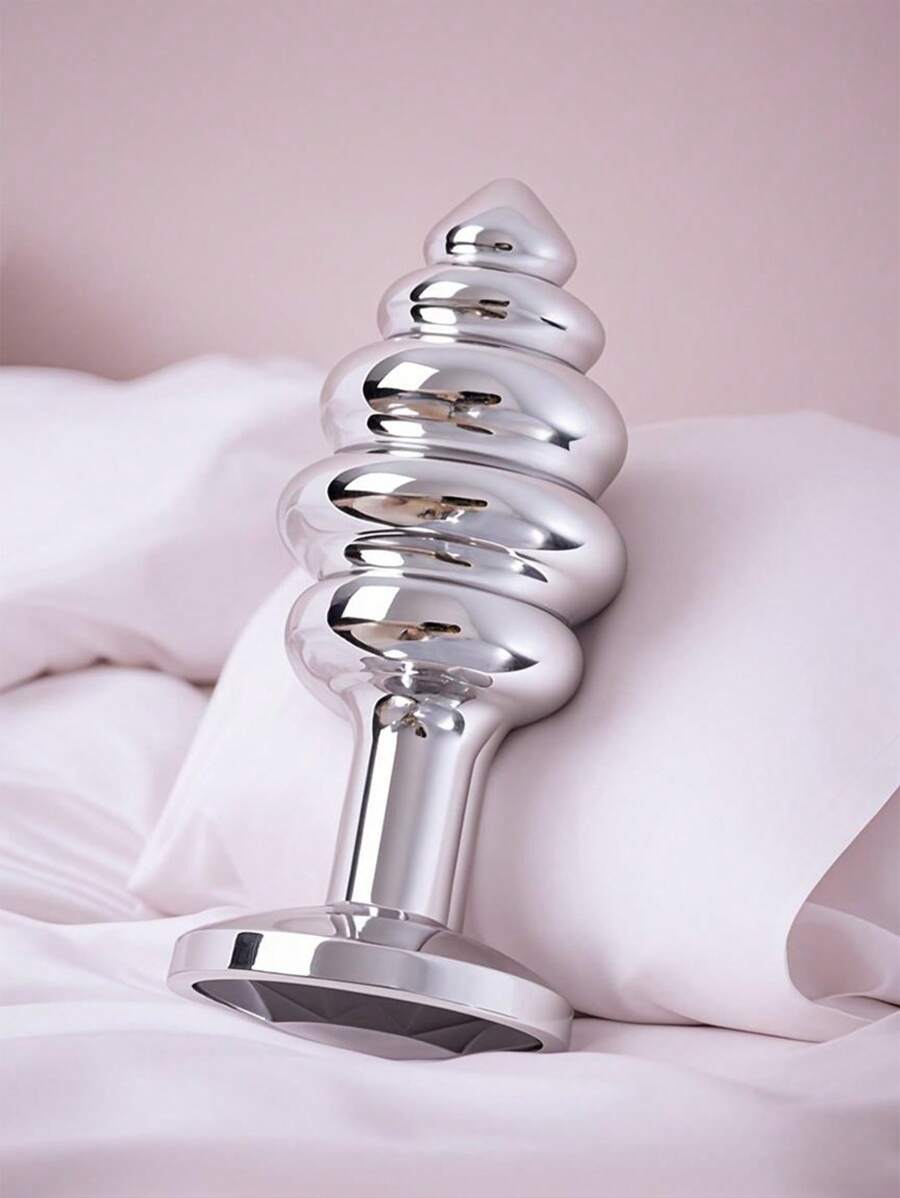 1 pieza Tapón anal de aleación de aluminio, juguete sexual anal