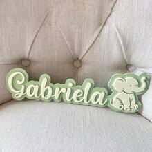 Etiquetas de nombre de acrílico, etiquetas de nombre de margarita de doble capa, letreros con forma de flor/mariposa/elefante, decoraciones de pared personalizadas para dormitorios y guarderías de niños, letreros personalizables para cumpleaños y eventos, etiquetas de nombre vintage, etiquetas de nombre para niñas, decoraciones para habitaciones y fiestas, impresión de patrones, multifuncional, elegante, adecuado para oficina, Día de San Valentín, Día de la Madre, bodas, inauguración de la casa y otras ocasiones. - Multicolor - Ver 21
