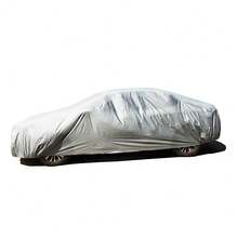 Universal Car Cover Waterproof Breathable UV Protection All-Weather Outdoor Auto Cover Scratch-Resistant Durable Car Cover For Sedan Hatchback And Medium Cars - Silver - View 8