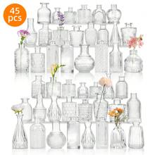 Superlele 30-64pcs Glass Bud Vases Bulk – Tiered Volume Discounts For Weddings & Events | Buy More Save More! Wholesale Pricing For Florists, Small Businesses & Bulk Orders