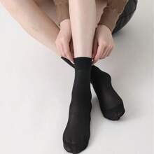 20/10/5 Pares Meias Femininas 3/4, Meias Femininas de Cor Sólida Fashionable e Confortáveis para Negócios, Casual, Férias, Meias 3/4 para Todas as Estações, Resistentes a Odores, Respiráveis, Elásticas, que Absorvem a Umidade e Secam Rapidamente, Adequadas para Uso Diário de Homens e Mulheres